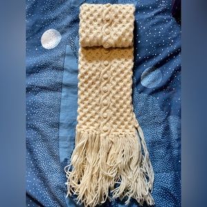 Vintage Knit Wool Scarf